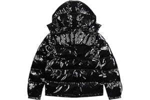 YIJEE YiLianDa Trapstar Doudoune Homme Femme Hiver Blouson Trapstar London Capuche Manteau Chaud avec Logo Imprimé Légère Veste Trapstar Chaude Unisexe