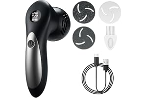 CKCLR Lima Eléctrica Pies Recargables, IPX7 Impermeable Eliminar Callos Pies Durezas Pedicura Pies Cuidado Lima 3 Recambios 2 Velocidades, Lima Durezas Pies(blanco)