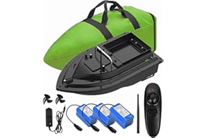 YLLLLY Futterboot,12000mah Batterien mit großer Kapazität futterboot,500m Fernbedienung,1,5kg Ladetrichter.Wind- und wellenfest,mit Handtasche. Geben Sie Antennen, Propeller, und andere kleine Geschenke.fish