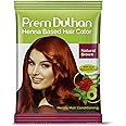 Prem Green Dulhan Natural Brown Henna Based Hair Color 10 g (Pack of 10)