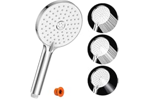 Alcachofa de Ducha Antical Alta Presión - SREWOHS PRO Alcachofa Ducha Grande con 3 Modos de ahorro de agua Cabezal de Ducha de lluvia Eléctrico con Ahorro de Agua Ducha Alcachofa