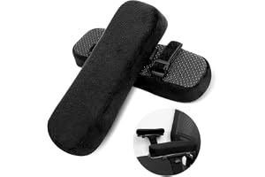 Qaestuan Set av 2 ergonomiska armstödskuddar med memory foam, för kontorsstol, spelstol, rullstol