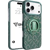 Babilden iPhone 17 Pro Max / 18 Pro Max İ&ccedil;in Magsafe İle Uyumlu Standlı Manyetik &Ccedil;ıkarılabilir Kablosuz Şarj Destekli Karbon 
