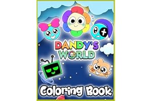 Dandy World Inspired Coloring Book: Fun Cartoon Characters & Cute Monsters for Kids Ages 4–10: Colour Your Way Through a Whimsical World of Funny, Creepy-Cute Characters