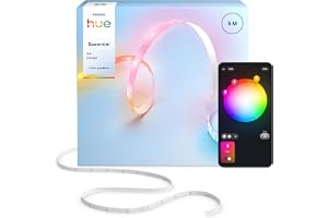 Hue Essential 5 Meter LED-ljusslinga, RGBIC, Livfull färg och Stämning, Flexibel Inomhusbelysning, Enkel Installation, App- o