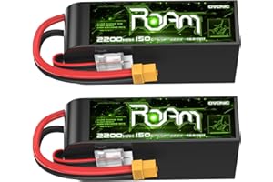 OVONIC 6s Lipo akumulator 2200 mAh 150C 22,2 V Lipo z wtyczką XT60 do FPV RC samolotu samochodu RC Quadcopter 6-7 cali długodystansowy HD Cinelifter FPV Quad(2 sztuki