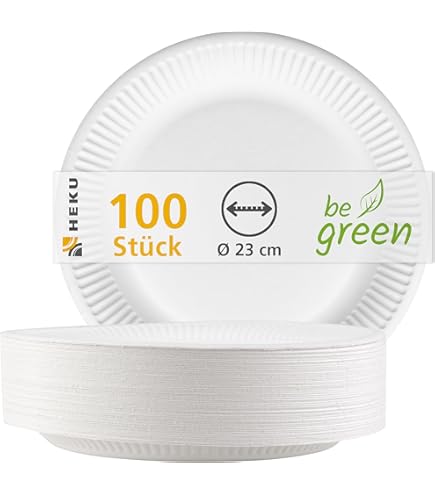 Amazon.de: METRO Professional - Pappteller, Einwegteller tief, nachhaltig,  kompostierbar, wei, rund,  18 cm - 50 Stck