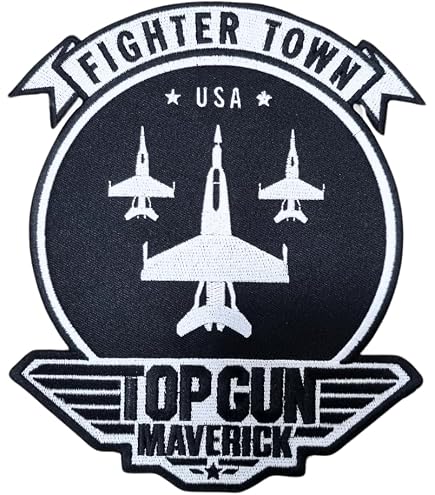 Patch Top Gun brodé, écusson thermocollant Patch Top Gun brodé, écusson thermocollant