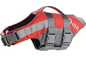 HUNTER Moss Gilet de Sauvetage pour Chien avec poignée et éléments réfléchissants Accessoire d’Aide à la nage