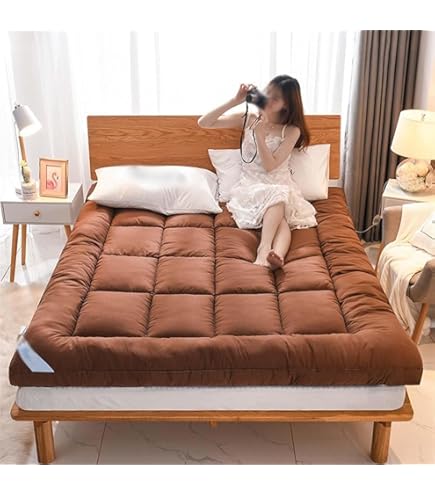 Dremdo Japanse vloermatras, futonmatras, dikkere tatami-mat slaapkussen, Japanse dikke futonmatras, ademend, opvouwbaar, voor onder meer bed, campingmatras, grijs, 120 x 200 cm