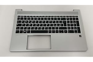 EX NOVO COMPUTER Cover Poggiapolsi Palmrest compatibile con HP Probook 450 G8 con Tastiera Italiana Retroilluminata M21742-001