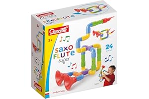 Saxoflute Super Quercetti, Juguetes Musicales para niños 3 años, Juego de construcción Creativo y Educativo, Regalo niña 4 años Ideal, Juguetes niños 5 años Originales y Seguros