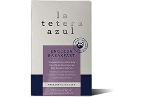 LATETERAZUL LA TETERA AZUL Té Negro English Breakfast. Té Negro De Assam Y Ceilán. Essential Collection. 20 Bolsitas De 1,5 Gramos.