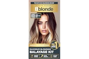 Jerome Russell Bblonde Maximum Blonding Balayage Kit | At-Home Balayage Made Easy | Sun-Kissed Blonde Highlights with Precision Brush and Isolating Cap