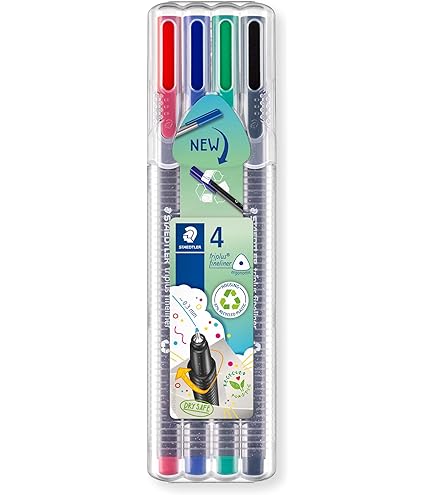 Staedtler Triplus 338 Penna Tecnica Fine 0,8 Mm - Colore Rosso, 1 Pezzo, Forma Triangolare
