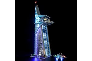 GEAMENT Oświetlenie LED Kompatybilne z LEGO Wieża Avengersów 76269 Model do Składania Klocków (Zestaw Modeli Niezawarty)