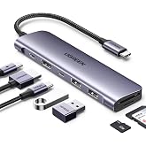 Ugreen USB C to 4K HDMI 100W PD 2xUSB-A SD Micro SD Kart Okuyucu D&ouml;n&uuml;şt&uuml;r&uuml;c&uuml; &Ccedil;oklayıcı Hub
