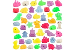 RISVOWO Squishy Toy Set, 50 Stück Kawaii Squishy Fidget Toy Partytüten Füllstoff Spielzeug Kawaii Squishies Spielzeug für Kindergeburtstag gastgeschenke