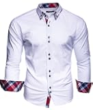 Chemise Homme Extensible Résistante Aux Taches - Mélange Coton/élasthanne, Repassage Facile - Coupe Regular Fit