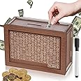 Lonimia Wooden Savings Box, Wooden Cash Saver Money Box, Wooden Material Sturdy No Damage Reusable Smooth No Burrs Tool Saving, Suitable For Holidays, Birthdays, And Other Events