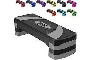 XN8 SPORTS Xn8 Steps Fitness Ajustable Banco step Fitness Multifuncion 3 Alturas Plataforma Step 84 x 33 cm Antideslizante Steps de Aerobic para Fitness Cardio y Gimnasia Deporte