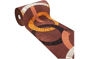 emmevi Tappeto Cucina Moderno Antiscivolo Passatoia Casa Ingresso Lavabile MOD.FAKIRO Dis.25 57X280 Marrone