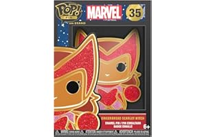 FUNKO Loungefly POP! Large Enamel Pin MARVEL: GINGERBREAD - Scarlet Witch - SCARLETT - Marvel Comics Enamel Pins - Cute Collectable Novelty Brooch - for Backpacks & Bags - Gift Idea