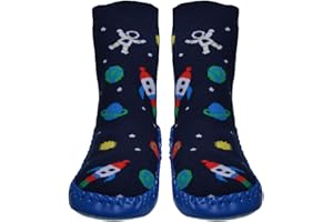 WB Socks Mocassin Enfant - Conception de l'espace - Chaussettes Antidérapantes