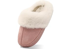 LACOFIA Jungen Mädchen Hausschuhe Kinder Plüsch Pantoffel Winter Warm Haus Schuhe rutschfest Bequeme Slipper