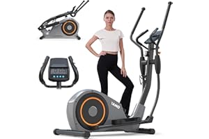 YAMO Under Desk Elliptical Machine for Home, Electric Elliptical Machine for Seniors with 12 Adjustable Speed, Quiet & Portable Seated Pedal Exerciser with Remote Control & LED Monitor