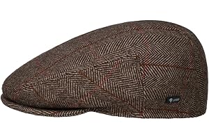 LIPODO Czapka z nadrukiem w kratkę - czapka z podszewką z wełny - Made in Italy - Rozmiary 49-61 cm - Czapka męska z daszkiem - Czapka jesienno-zimowa