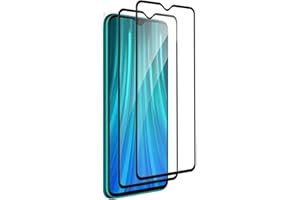 generale Zestaw n.2 folie (2 sztuki) kompatybilne z XIAOMI REDMI NOTE 8 PRO folia ze szkła hartowanego 9H ekran ochronny wyświetlacz odporny na wstrząsy wyświetlacz Full HD czarna ramka