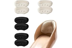 UFYVPKS 4-6 Pairs Heel Cushion,Heel Grip Shoes Too Big,Self-Adhesive Heel Cushion,Anti-Slip Heel Pads,Shoe Insoles for Ladies Liners Heel Blister Protectors for Women Men, Fit and Comfort (4 Pair style02)
