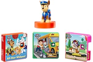 little tikes PAW Patrol Hero Collection für Story Dream Machine - 3 Geschichten & 1 Figur, Storytime-Bücher mit Hörspielfigur, für Jungen und Mädchen ab 3 Jahren