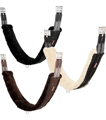 Shires Arma SupaFleece Sangle de Dressage élastique Noir 22 : Shires Shires Arma SupaFleece Sangle de Dressage élastique Noir 22 : Shires