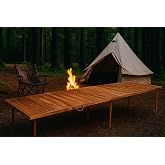 pratikoutdoor Katlanır Kamp, Piknik ve Bah&ccedil;e Masası 75x228 cm - Ceviz Renk