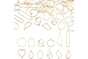 PH PANDAHALL PandaHall Colgante de aleación con marco hueco para la fabricación de joyas de resina