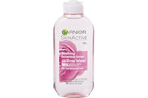 Garnier Natural Rose Water Toner Sensitive Skin 200ml (Packaging May Vary)