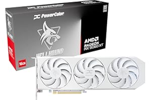Powercolor Radeon Rx 9060 Xt Hellhound Oc White 16Gb Gddr6/Pci Express 5.0/3310M