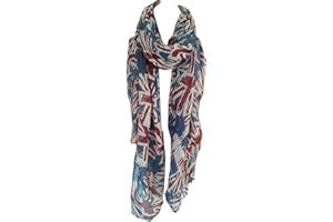 World of Shawls UK Flag Print Scarf Union Jack Womens London Fashion Souvenir Scarves