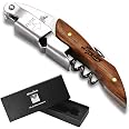 MERKAS - Set macina sale e pepe in legno con macina in ceramica con sottovaso – 21,5 cm – Macinapepe in pregiato legno di acacia – Macinapepe legno grande – Utensile da