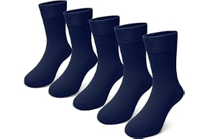 PUTUO Barn Socken für Jungen Mädchen: Nahtlose Barnsocken aus Bambusviskose – Weiche Atmungsaktiv Unisex barn Strümpfe Größe