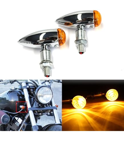 Intermitentes Moto Harley Sportster XL 1200 883 Negros Humo Luces Intermitentes Negras Para Moto - Compatibles Con Harley Sportster Y Otras - 12V Resistentes CBR 1000rr 2004