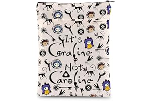 PLITI The Secret Door Cadeau inspiré de Thriller Fantasy Cartoon Gift It's Cora-line Not Caroline Book Sleeve pour les amateurs de livres (pas Caroline BSU)