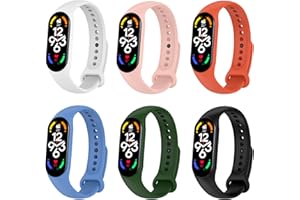 WAYOFSUC Cinturino per Xiaomi Mi Band 7/6/5/Band 5, Bracciale Cinturini di Ricambio per Xiaomi Mi Smart Band 7/7 NFC/6/6 NFC/5/5 NFC