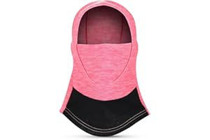 Ridwiwa Kinder Sturmhaube Winter Fleece Warm Multifunktionale Sturmhaube Kinder Balaclava unter Helm, Winddichte Helmmütze mit integriertem Halswärmer für Outdoor Sport Mädchen 6–13 Jahre