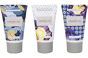 Vintage & Co Beauty Braids & Blooms Hand Cream Trio Gift Set | Enriched With Shea Butter | Cruelty Free & Vegan Friendly | Travel Friendly Sizes | 3 x 30ml