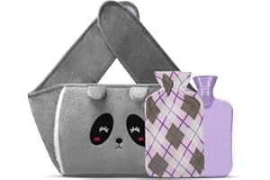 Yungden Wärmflaschengürtel, Wärmflasche mit Taillenbezug 120CM Verlängerte, Niedlich Abnehmbar Wärmeflasche zum Umbinden, Hot Water Bottle für Bauch, Hände, Schulter, Rücken und Beine