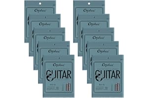 POGOLAB Guitar Strings - Phosphor Bronze Electric Guitar Strings - Thin, 11-50, Light/Medium - For 6 String Guitars - 10 SETS