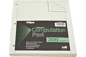 TOPS ingénierie Pad de calcul, Green, 200 Sheets